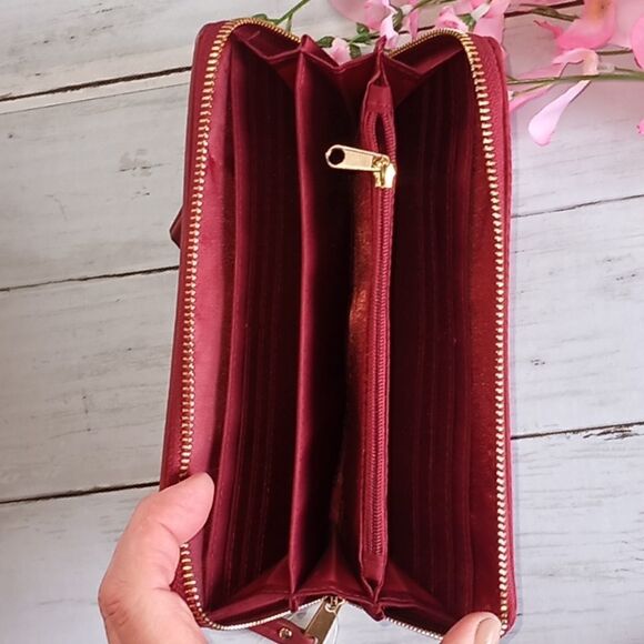 WOMENS LARGE ZIP Around Wallet - Picture 3 of 4